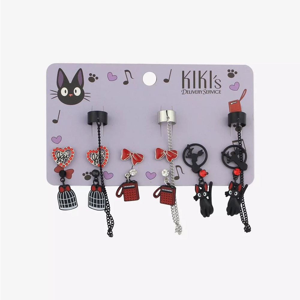 Studio Ghibli Kiki's Delivery Service Icons Cuff Earring Set Hot‎ Topic